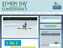 Tablet Screenshot of lemonbayconservancy.org